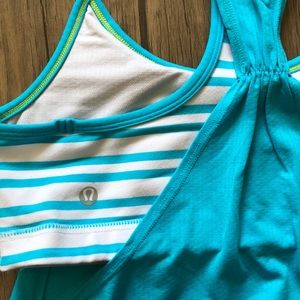 Lululemon No Limit tank layered cute! 6-8